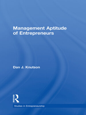 cover image of Management Aptitude of Entrepreneurs